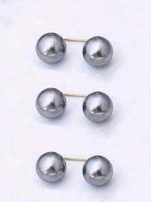 3pcs Faux Pearl Brooch Pins, Adjustable, Non-Slip, Can Be Used For Waist, Collar Adjustment, Fixing Scarves, Fashion Accessories, Suitable For Decorating Dresses, Shirts And Clothing - 3pcs - View 11