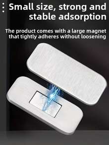 4 paia di fermi magnetici ultra sottili per armadi, magneti per ante senza foratura con nastro biadesivo forte, fermi magnetici nascosti per porte pesanti per cucina, armadio, cassetto, porta scorrevole - Multicolore - Visualizzare 4