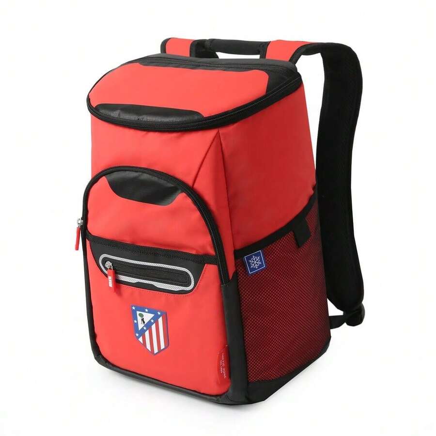 Atlético de Madrid حقيبة ظهر حامل الطعام الحراري أتلتيكو دي مدريد، 63x48.5x42.5 سم، قماش ريبستوب مع طلاء TPE، حجرة عازلة للحرارة، جيب أمامي وجانبي - الخيار 8 - مشاهدة 1