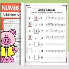 20 Pieces, Addition And Subtraction Within 20, Mental Math Practice Workbook, Picture-Based Decomposition Calculation, Arithmetic Problem Book, Number Line Addition And Subtraction Specialized Exercise Book, Includes Number Fill-In-The-Blanks, Intuitive Understanding Of Calculation Logic With Number Line, Thick Paper For Smooth Writing, Essential Teaching Aid For Back To School, Suitable For Holiday Gifts And Home Practice. - Multicolor - View 3