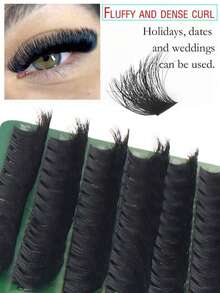10-16mm D Curl DIY 168 Clusters 150D 3D Dense Fluffy Faux Mink Eyelashes Reusable Makeup Tool - DD - View 8