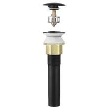 Bathroom Sink Drain With Overflow, Brass And 304 Stainless Steel  Up Drains, Anti-Clogging Vessel Sink Drain Strainer, All Metal Hair Catcher Drains Stopper, For Sinks With Overflow Holes-XY298451 - Multicolor - View 3