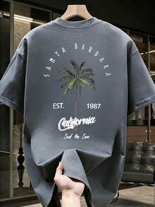Stellar Choice 100% Men'S Pure Retro Style Print T-Shirt Easy Fashion Comfortable Casual Top 0721-S - 白色 - 查看 8