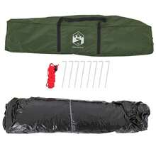 2 Personas Verde Poliéster Tienda Cúpula 210x150x130cm Tienda de Acampar Cabina para Dormir Tela Resistente al Agua Ventilación Senderismo Picnic Mochilero Vacaciones Festival Noche Camping Naturaleza - A - Ver 9