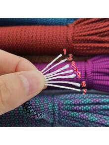 30m/100FT Length, 550 Paracord, 4mm, 7-Strand Inner Core, Type III Paracord, Outdoor Multi-Function Camping Rope, Handmade DIY Braiding Rope, Clothesline, Pet Collar Rope - Multicolor - View 2