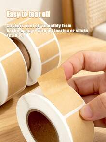 800/420/320/260pcs Kraft Paper Self-Adhesive Stickers, Writable Labels, Classification Storage Marking Stickers, Memo Stickers, Name Tags - Multicolor - View 5