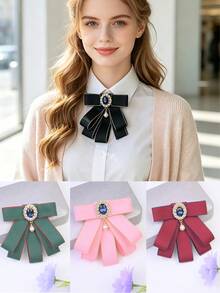 Men's & Women's Fashion Personalized Neckties, Bow Ties, Gemstone Accents, Accessories, Casual, Outdoor, School Uniform, JK Workwear, Cosplay - Tie - View 1