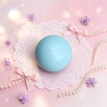 1pc Macaron Color Soft Squishy Stress Relief Toy, Each Ball Has A Smooth And Full Round Contour, Minimalist INS Style, Perfect As A Stress Relief Toy And Decorative Desk Ornament - Multicolor - View 5