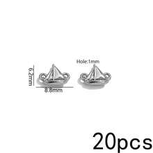 20 Peças Pingentes de Aço Inoxidável Banhados a Ouro 18K com Duplo Furo, Conectores Vintage Boho para Fabricação de Joias, Suprimentos para Fabricação de Joias DIY - Conector duplo suspenso - Visão 57