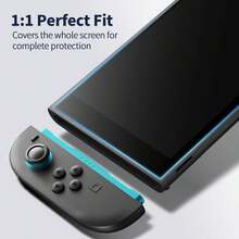 Protector de pantalla de vidrio templado de cobertura completa para consola Switch/Switch OLED/New Switch 2(2025)/Switch Lite, resistente a arañazos y a caídas - Ver 3