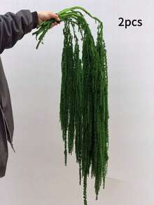 1/2/3/4/5/10 pezzi Vite di amaranto artificiale da appendere, materiale floreale per decorazione di archi da matrimonio, sfondo e feste fai-da-te - Verde Scuro - Visualizzare 11