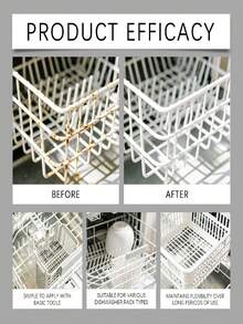 jakehoe 1pc/30ml/White/Grey 2 Colors, Dishwasher Basket Repair Rubber Plastic Basket Bonding Seamless Rust-Proof Waterproof Strong Convenient Repair Glue, Firmly Adheres To Dishwasher Basket Rack Surface, Dishwasher Basket Repair Rubber Dishwasher Rack Repair Coating Vinyl Touch Up Paint For Dishwasher Rack Dishwasher Wire Rack Repair Liquid Rubber, Compatible With Multiple Metal Basket Rack Components Most Dishwasher Internal Environments, Reduces Wear And Maintains Long-Term Stable Use Of Basket Rack - Dishwasher Basket Repair Rubber - View 5