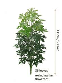 1pc Giant Artificial Palm Tree, Nordic Style, Tropical Leaves, Maintenance-Free Evergreen, Suitable For Home, Hotel, Office, Wedding, Party Decoration, Mother's Day, Graduation Season, Summer, Halloween - Green - View 11