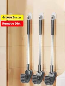 High-Quality Long Handle Toilet Brush, Designed For Daily Cleaning Of Toilets And Home Crevices, Curved Brush Head, Suitable For Toilets And Squat Toilets Kuan Kuan - A - View 5