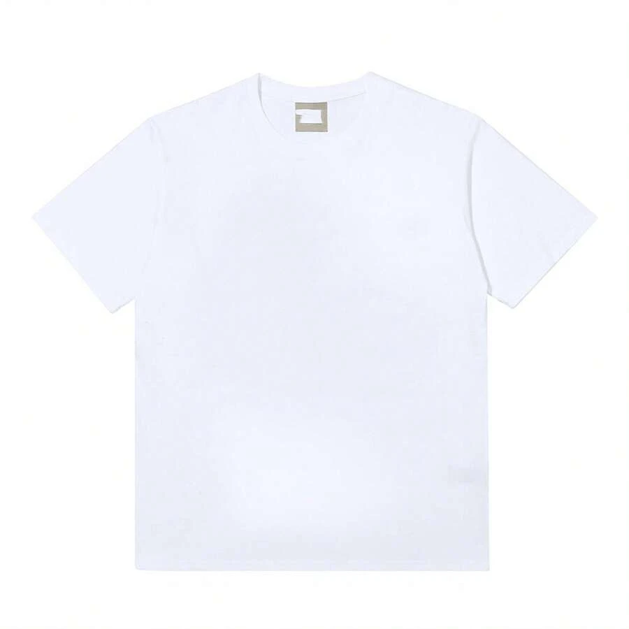 Creative Studio Graphic Tee Unisex Oversized T-Shirt Casual Streetwear Crew Neck Short Sleeve Loose Fit EST.2026 - 白色 - 查看 1