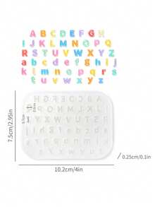 26 Letter Resin Silicone Mold DIY Epoxy Resin Handmade Mold Keychain Pendant Jewelry Making Accessories - Multicolor - View 5