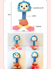 Sonajero para bebé, sonajero suave de mano con papel crujiente, juguete interactivo colorido para el vínculo entre padres e hijos, regalo para bebé - Multicolor - Ver 9