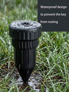Realistic Sprinkler Head Key Hiding Box, Concealed Design, For Key Storage In Backyard Outdoor Lawn, Can Be Inserted Into Garden Lawn Underground, Waterproof And Corrosion-Resistant, Essential Home Outdoor Accessory - Multicolor - View 6