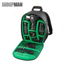 Waterproof Digital DSLR Photo Padded Backpack W/ Rain Cover Multi-Functional SLR Camera Soft Bag Video Case (Only Bag) - View 7