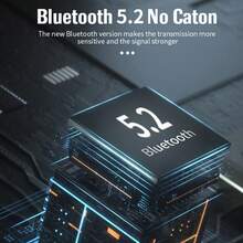 KZ 蓝牙5.2音频接收器，带USB、RCA、3.5mm AUX接口，无线立体声音乐适配器，带麦克风，适用于车载套件、扬声器、功放 - 黑色 - 查看 7