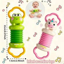 Fun Cartoon Handheld Accordion Toy, Cute Animal Musical Instrument, Suitable For Infants And Toddlers, Enhances Children's Hand-Eye Coordination And Grip Ability, Perfect Birthday Gift, Holiday Gift - Multicolor - View 10