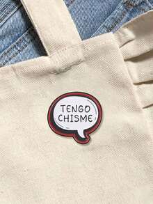 Tengo Chisme Comic Speech Bubble Enamel Brooch Latin Gossip Text Metal Pin For Backpack Jacket - Multicolor - View 4