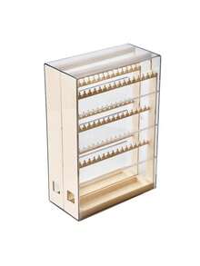 1 Set Kotak Display Akrilik Transparan Hitam, Rak Penyimpanan Anting dan Perhiasan, Penyimpanan Kosmetik, Organizer - MultiWarna - View 14