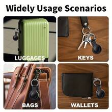 RSH 4 Packs Bluetooth Smart Tracker Works With Apple Find My, Anti-Lost Item Locator Tag For Keys Luggage Backpack Wallet Purse Suitcase, Precise Positioning, Sound Reminder, Privacy Protection, Replaceable Battery, Smart Finder For IOS System - Black - View 11