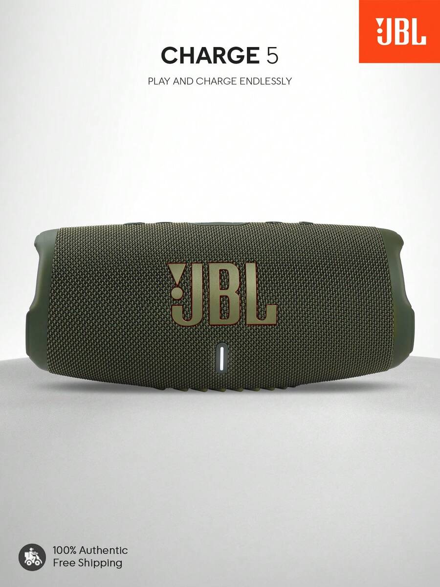 CHARGE 5 Speaker Bluetooth Portabel Tahan Air IP67 Power Bank Output Pengisian USB Waktu Putar 20 Jam JBL Partyboost Cocok Untuk Pesta Kolam Renang Berkemah di Luar Ruangan