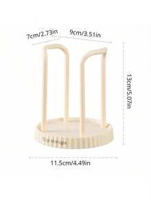 1pc Modern Plastic Cup Holder & Dispenser With Storage Rack - Multi-Functional Organizer For Coffee, Tea Cups, Kitchen & Bathroom, Durable Space-Saving Design, Coffee Storage, Easy Maintenance - Multicolor - View 4