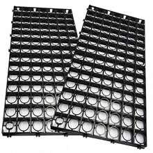 8 X Plastic Driveway Grids Black Plastic Mat For Turf, Grass, Lawn, Path & Gravel Protector Drainage Mat - A - View 4