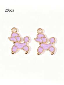 20pcs Multi-Color Cartoon Cat, Dog, Horse Oil Drip Pendant DIY Alloy Jewelry Accessories Necklace Bracelet Decorative Charms - 20pcs - View 13