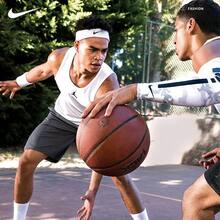 Nike Unisex Sports Headband Sweat-Absorbing Tennis Running Fitness Headband Forehead Band Sweatband - White - View 2
