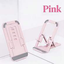 1pc Foldable Portable Desktop Stand For Travel, Binge-Watching, And Lazy Use, Dual-Function Stand For Phones And Tablets In Dorms - Phone Stand - View 1