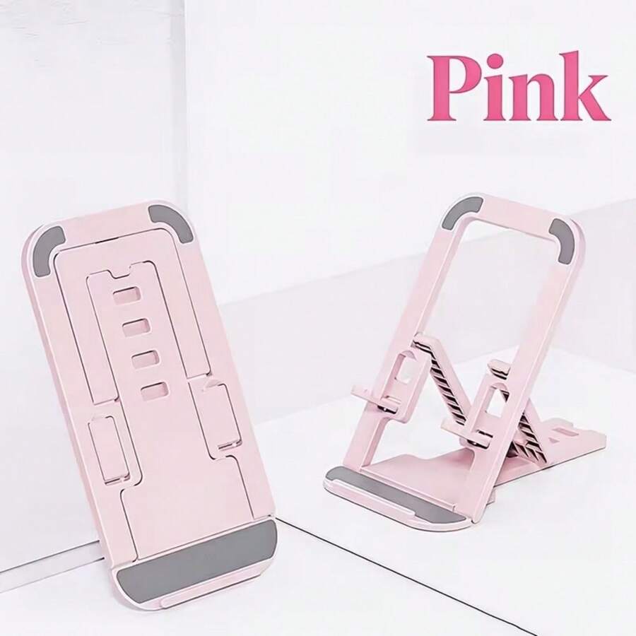 1pc Foldable Portable Desktop Stand For Travel, Binge-Watching, And Lazy Use, Dual-Function Stand For Phones And Tablets In Dorms - Phone Stand - View 1