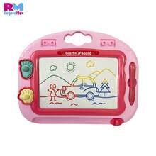 Magnetic Drawing And Writing Board For Kids, Magic Board With Sliding Eraser +3 Years - Pink - View 6