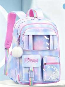 New Korean Version Girls School Backpack Spine Protector For Girls Ultralight Refrigerator Style Mini Backpack With Door Opening New Model 2024 - Baby Blue - View 1