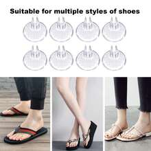 4 Pairs Transparent Gel Toe Separators, Silicone Sandal Toe Protectors, Pain Relief & Anti-Chafing, Non-Slip Toe Pads - Transparent - View 6
