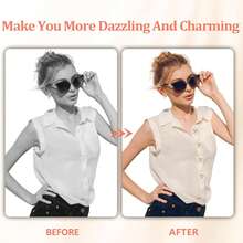 6pcs Pearl Sequin Button Covers, Decorative Cufflinks Buttons, Suitable For Women's Shirts DIY Sewing Floral Buttons, Wedding Autumn/Winter Outfit Accessories - White - View 9