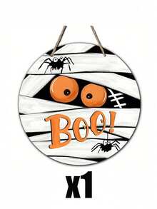 Halloween 2D Wall Decorations, BOO Shapes, Pumpkin And Spider Pattern Designs, Suitable For Halloween, Halloween Surprise Party Decorations, Home Decorations, Porch Decorations, Haunted House Decorations, Wall Decorations, Window Decorations - One Size Fits All - View 9