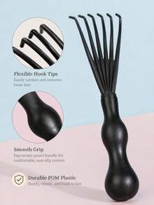 1pc Mini Hair Comb Cleaning Rake, Air Cushion Comb Cleaning Claw Tool, For Removing Hair, Dust And Lint, Portable Hair Comb And Massage Comb Cleaner, Suitable For Salon, Home, Travel, Hair Accessories, Back To School Supplies - Multiple Styles - View 9