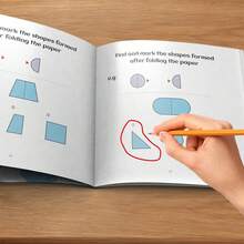 Children's Brain Training Activity Book, Find The Correct Shape, Top View And Folding Puzzle Game, Suitable For Early Learning Back To School - Children's Puzzle Book Set - View 8