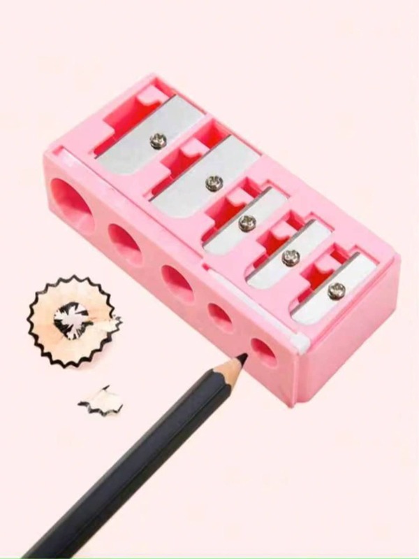 Pink High-End Eyeliner Pencil, Eyebrow Pencil, Makeup Pencil, Pencil Sharpener, Pencil Sharpener, Portable Multi-Functional Pencil Sharpener.