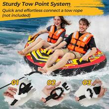 [Local Shipping] Towable Tube With Quick Connector And Drainage For Boating-XY554378 - FXC3YHL0RMKQ50 - View 5