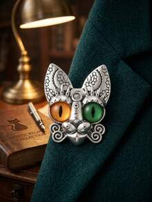 Luxury Rhinestone Cat Brooches - Animal Pins For Women Unisex Casual Party Jewelry Accessories / Friends Gifts Badges Decoration - Cat - View 15