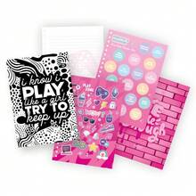 Safta A5 Wow Generation Gamer Valentina 筆記本，15x21 厘米，多功能筆記本，包含著色頁、貼紙、刮刮樂和香薰葉子 - 選項 2 - 查看 3