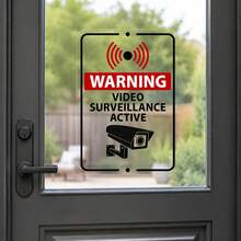 24/7 CCTV Surveillance Warning Static Window Sticker Waterproof Security Camera Decal Sign For Retail Store House Business Glass Door - CCTV Warning Window Sticker - View 3