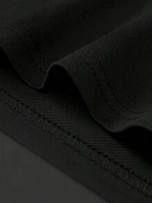 Camiseta Casual para Hombre con Estampado de Palmeras y Letras de Los Ángeles, Estilo Streetwear, Corte Holgado - Negro - Ver 5