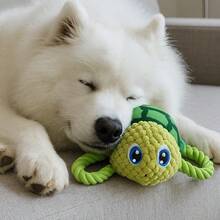海龜狗咬膠玩具，海洋動物狗咬膠玩具，幼犬磨牙卡通發聲狗玩具，可愛毛絨狗玩具，寵物玩具，適合小型、中型、大型犬貓的互動玩具，不適合粗魯玩耍和撕咬。萬聖節、聖誕節、新年 - 彩色 - 查看 8
