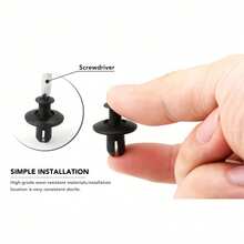 100PCS 8mm Car Fastener Clips, Large Capacity Set, Universal Automotive Clips, Securely Lock Mudguards, Liners, Trunk Panels And Bumpers, Replacement For Aged Clips, Essential Repair Accessories - 100pc 8mm Fastening Clips - View 10